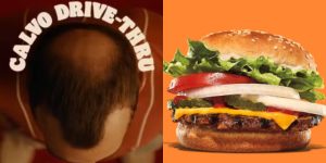 Calvo Drive-Thru Burger King está dando Whopper grátis para Calvos (sim, é verdade)