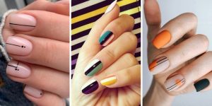 unhas com linhas verticais ideias