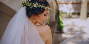 Noiva posando para foto