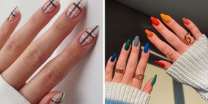 unhas simples para festa junina
