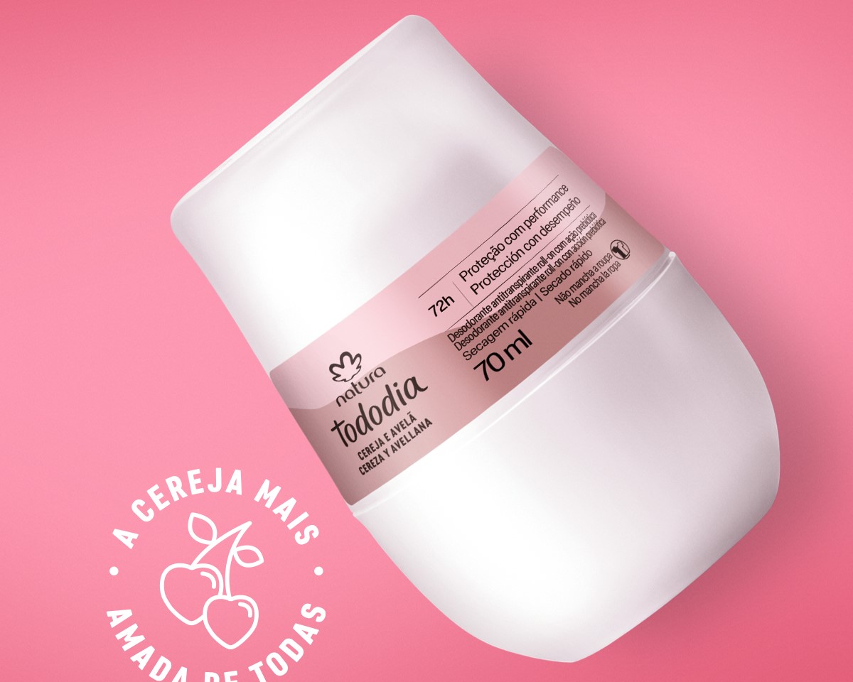 Desodorante Roll-on Tododia Cereja e Avelã