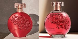 Imagem dividida ao meio, com uma foto do Floratta Red à esquerda e uma do Floratta Red Blossom à direita