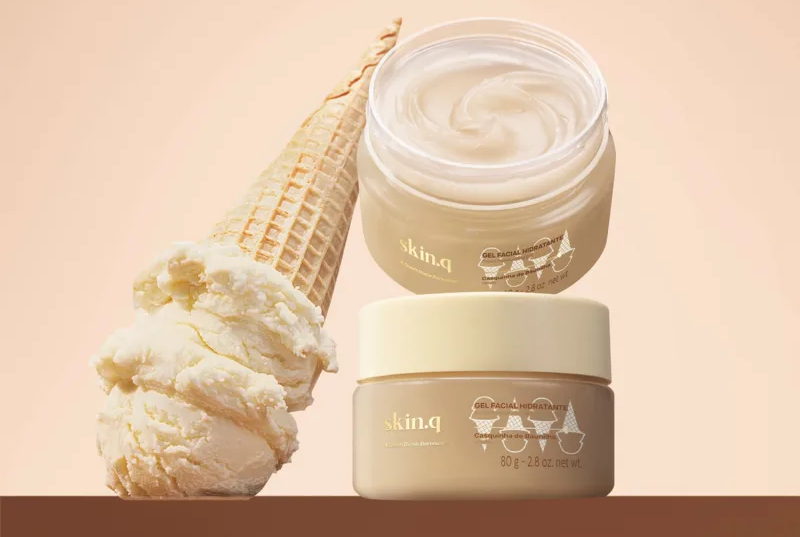 Gel Facial Hidratante Skin.q Casquinha de Baunilha