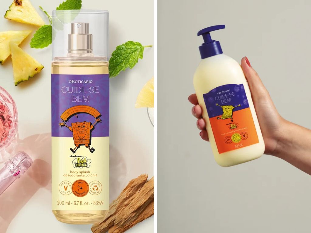 Linha Cuide-se Bem Bob Esponja do Boticário