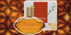 perfume amburana ao sol em frente a um fundo ambarado