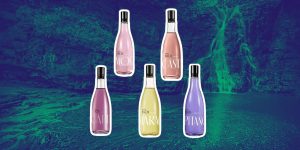 Montagem com frascos de colônias da Ekos Frescor da Natura