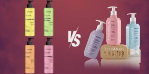 Hidratantes Labotrat e Francis lado a lado com um símbolo de 