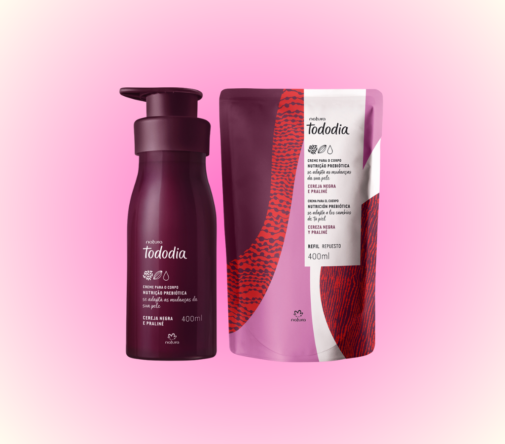 Kit Creme Nutritivo para o Corpo Tododia Cereja Negra e Praliné